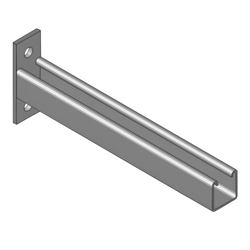 600mm steel pipe HDG SS brackets or unbraced cantilever    brackets Cantilever