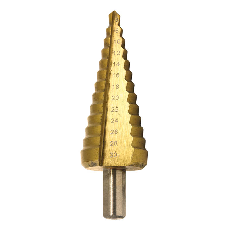 Alpha step drill bits for use with thin materials various sizes