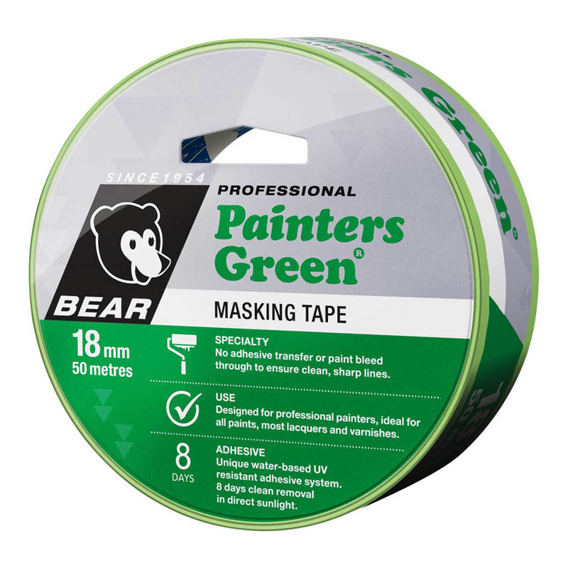 Norton Bear painters green masking tape