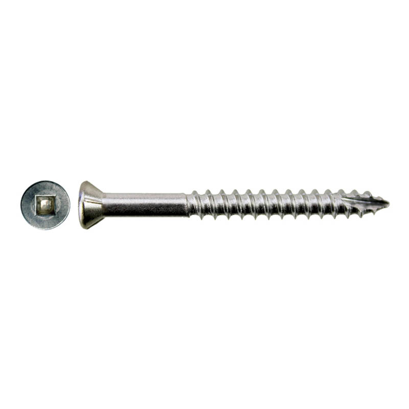 Self drilling screws for timber square drive countersunk rib head