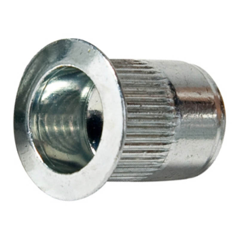 Rivnuts - threaded inserts - thin wide flange - knurled body